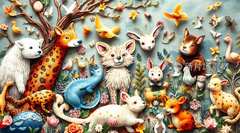 动物世界和谐共处自然之美