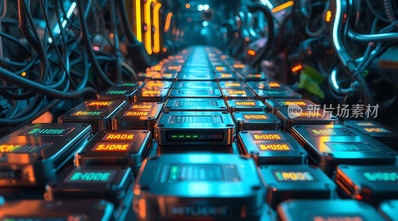 科技感十足的未来数据中心