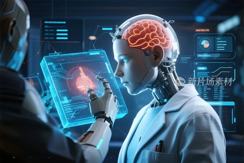 科技医疗机器人交互