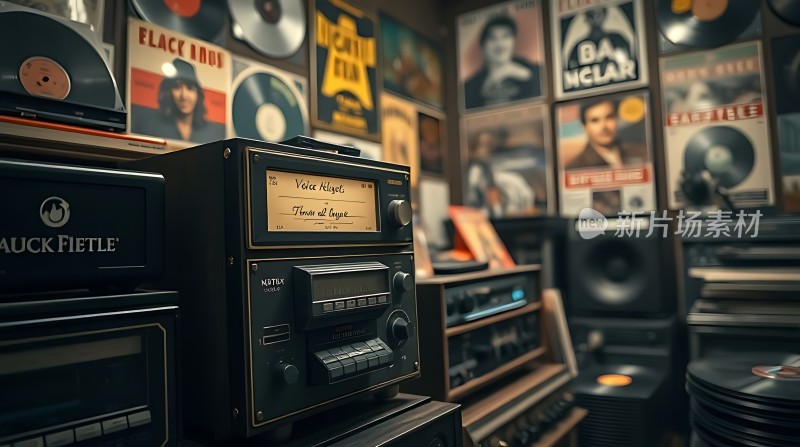 复古唱片店里的音乐时光