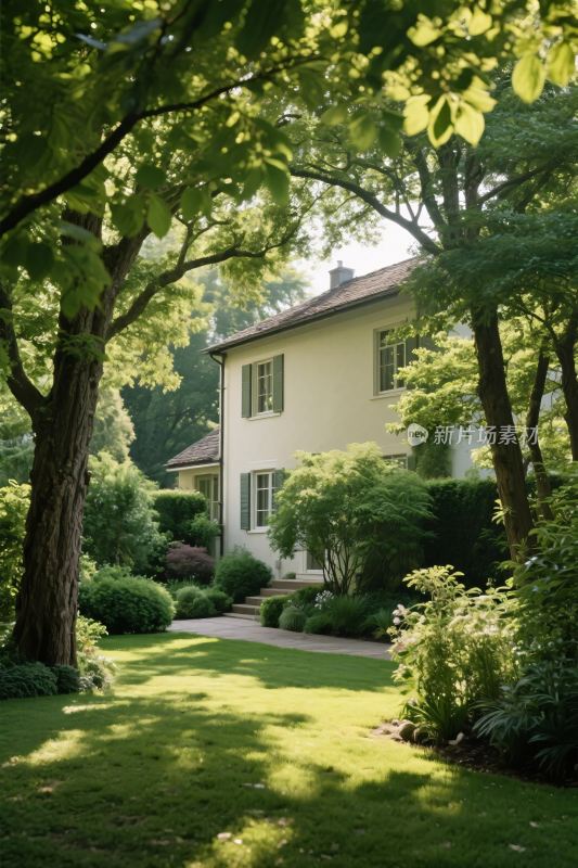 宁静住宅庭院景观