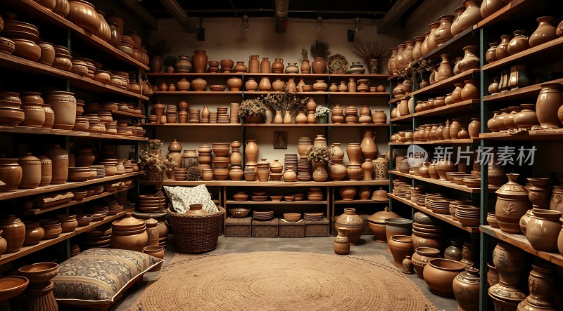 陶艺工坊古朴器皿的静谧之美