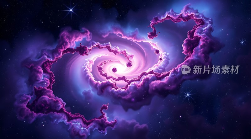 紫色星云漩涡