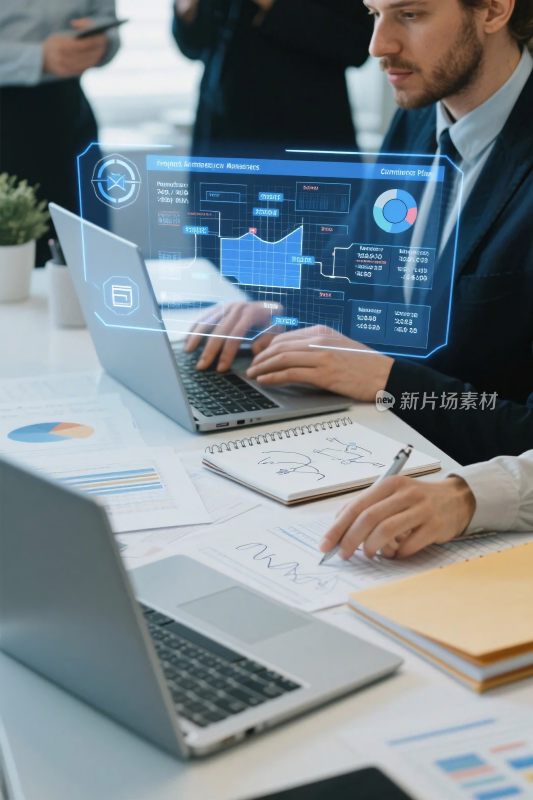 商务办公科技插画