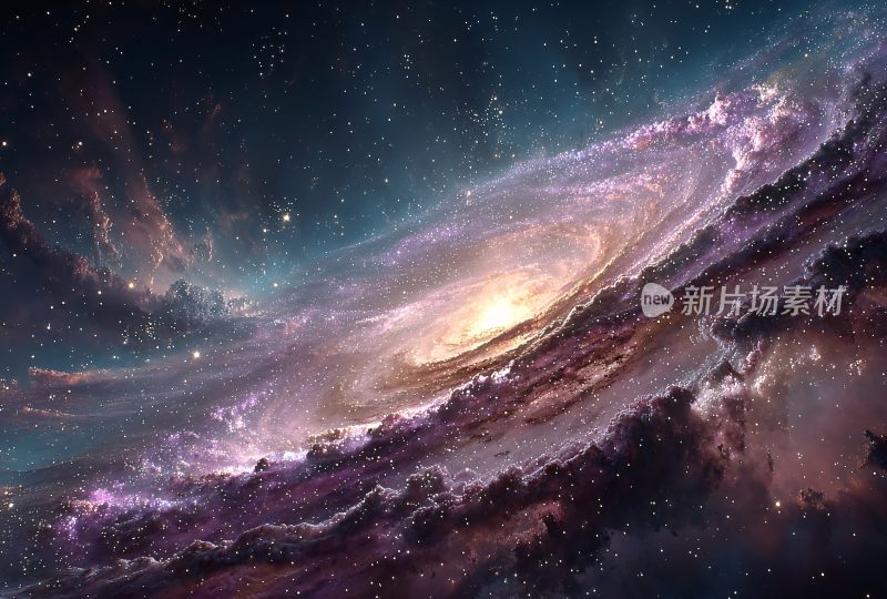 梦幻绚丽的宇宙星系景象