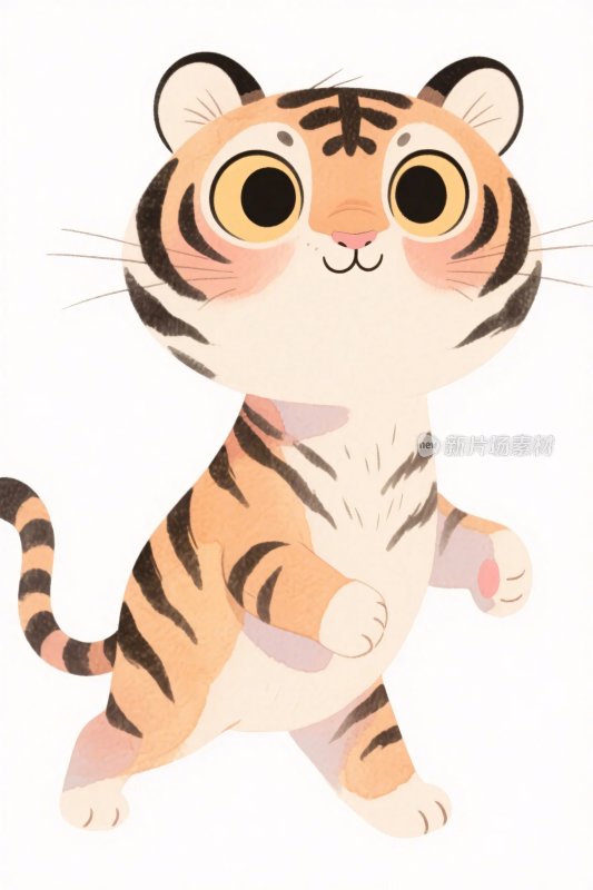 卡通老虎插画