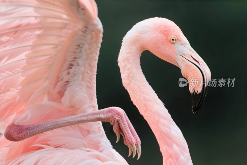 火烈鸟特写摄影