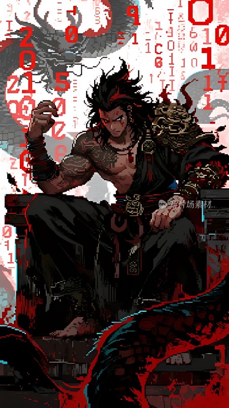 龙纹战士数字世界守护者