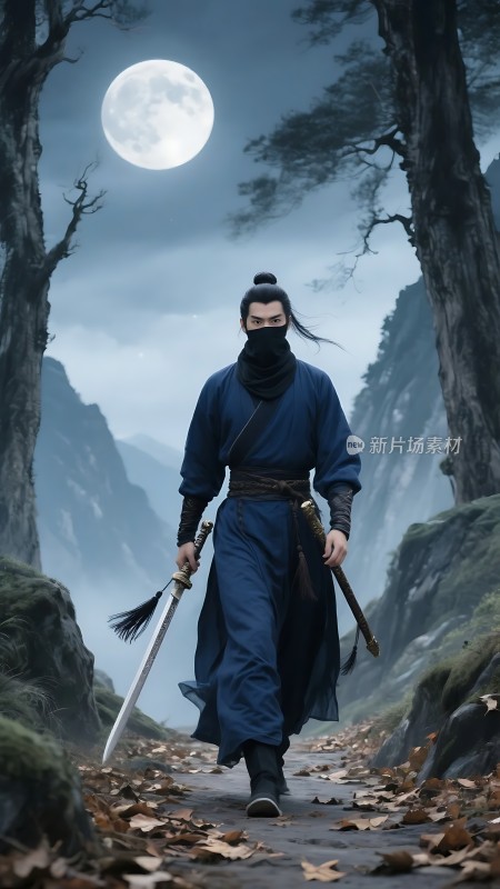 月下剑客独行