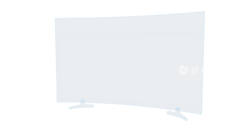 曲面电视 超薄电视台面智能电视曲面显示器