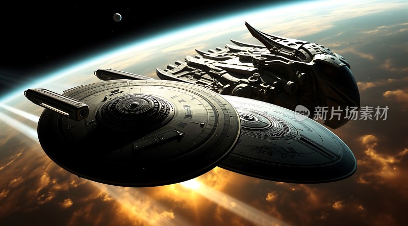 星际飞船穿越浩瀚宇宙
