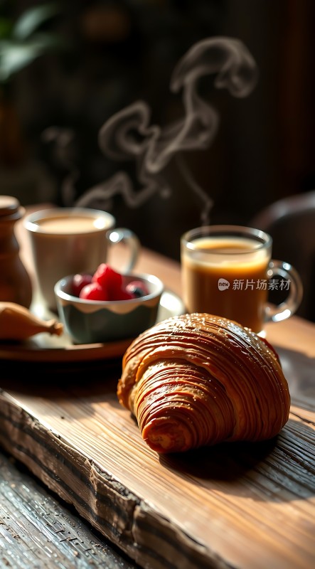 阳光下的早餐时光