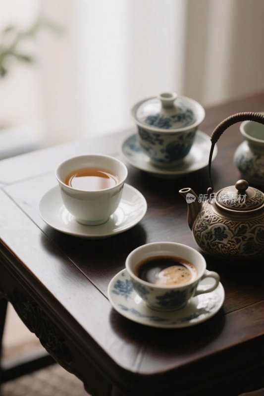 中式茶具茶艺场景