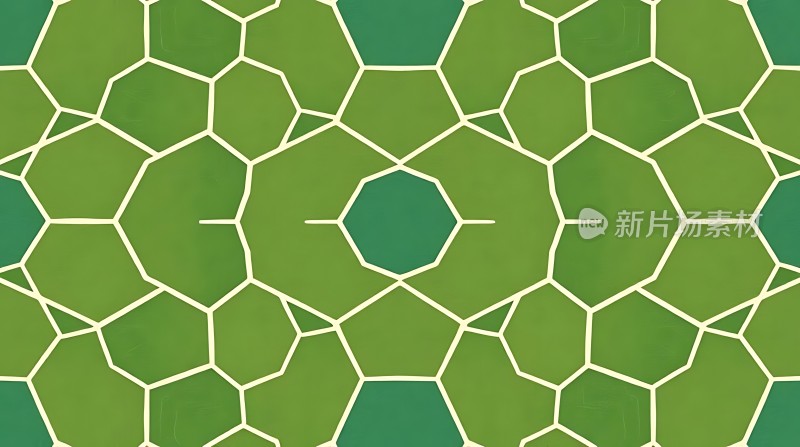 绿色几何图案