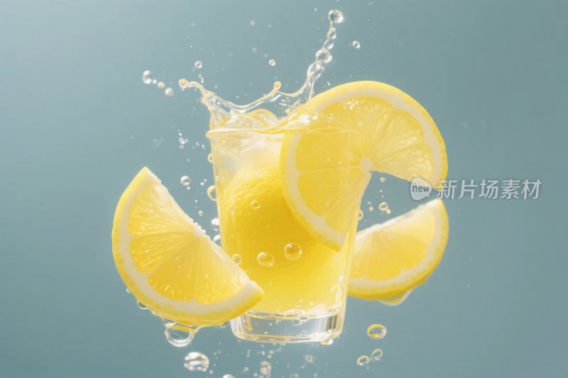 柠檬水溅水动态图