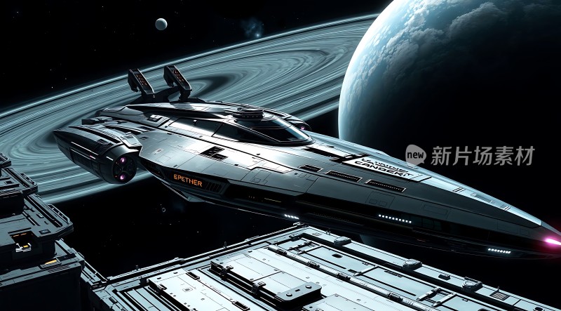 星际飞船启航探索未知宇宙