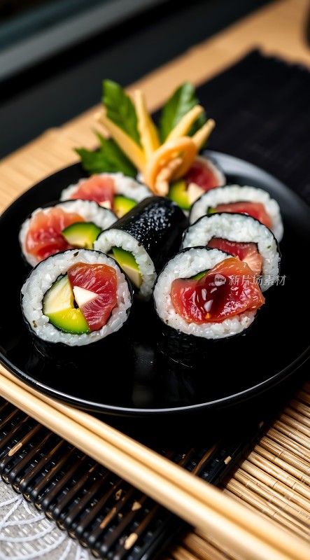 新鲜刺身寿司