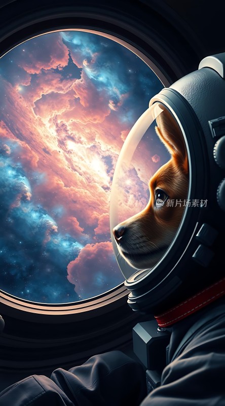 太空遨游的狗狗