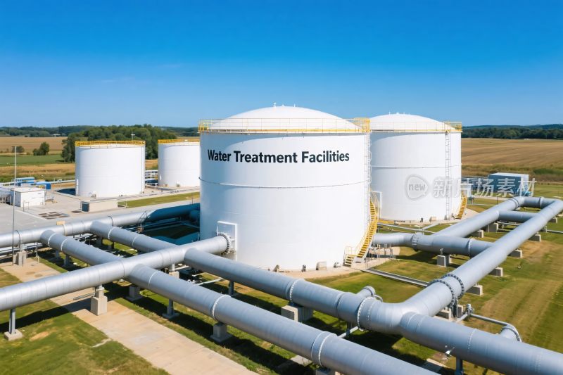 水处理设施场景摄影