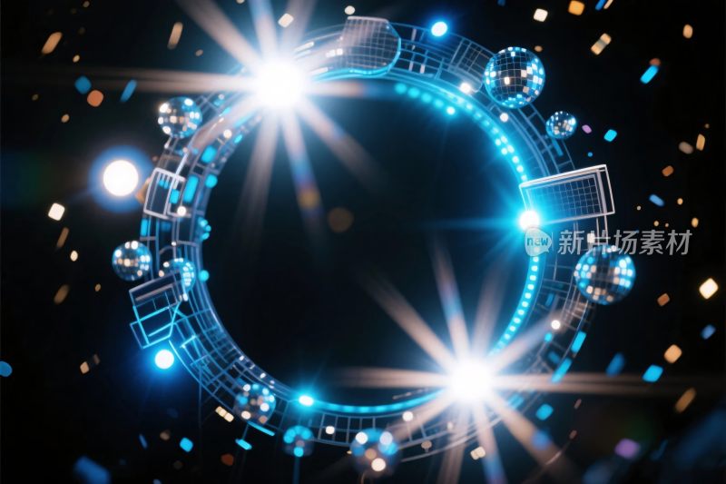 环形光效科技插画