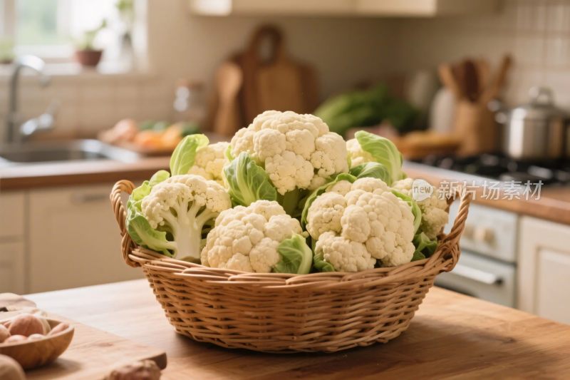 花椰菜篮子厨房场景