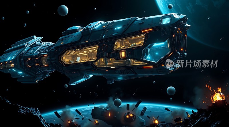 星际飞船探索未知宇宙