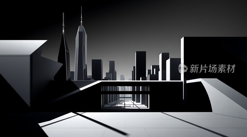 现代都市建筑群