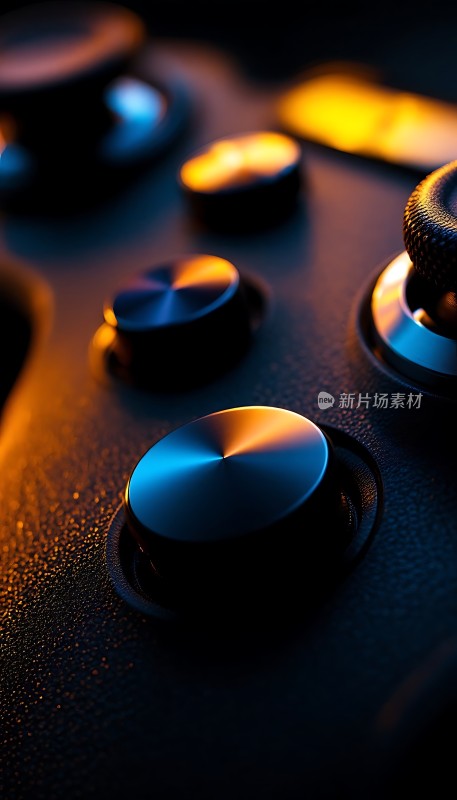 游戏手柄细节特写