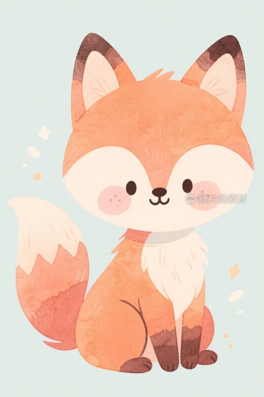 卡通狐狸插画
