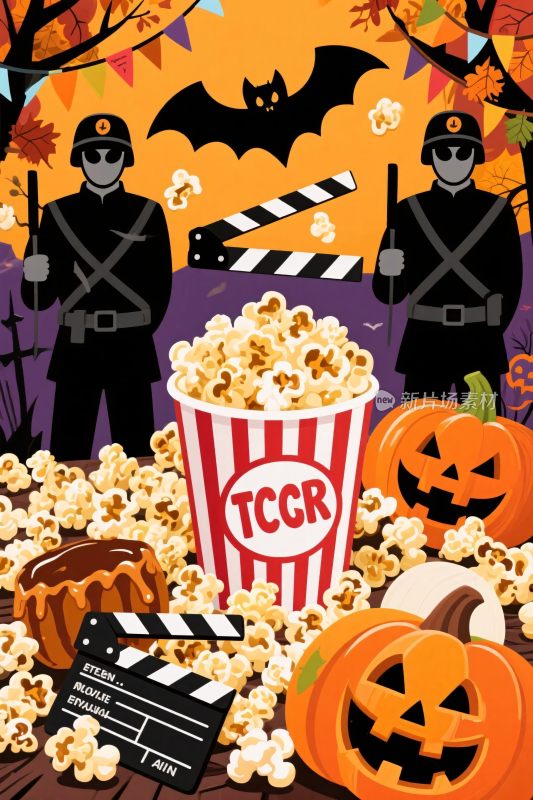 万圣节主题插画场景