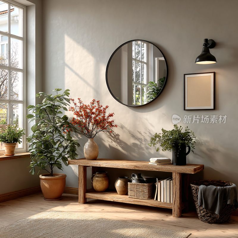 室内温馨角落装饰场景