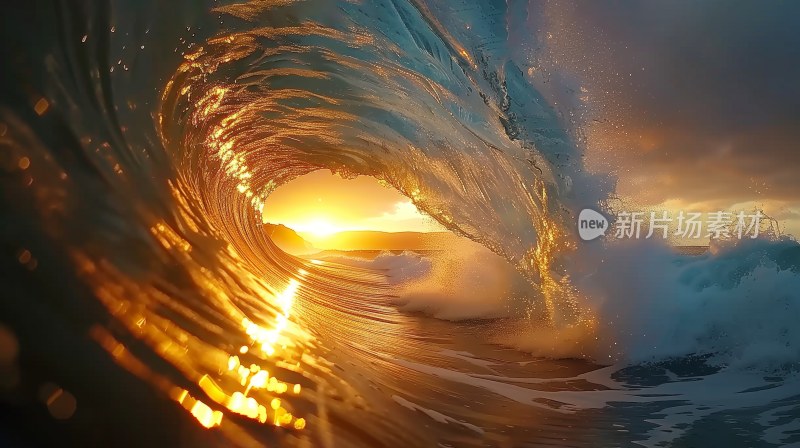 海浪巨浪翻滚