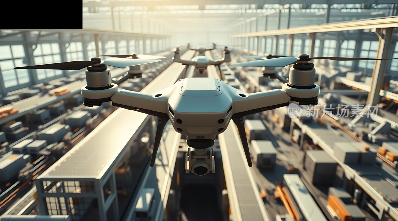 未来科技无人机仓库物流系统
