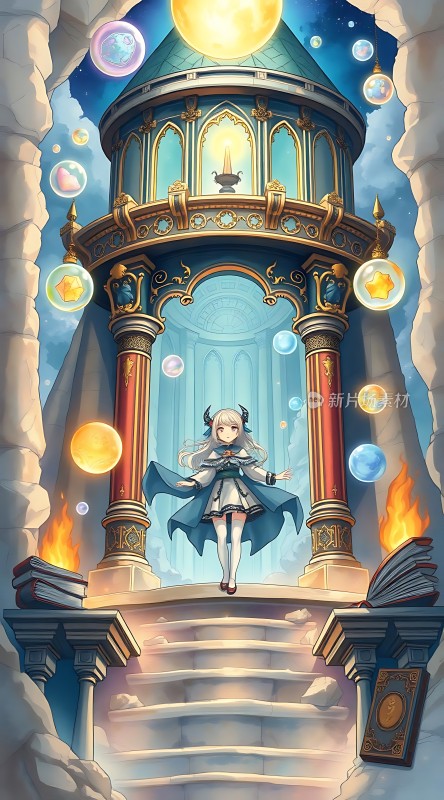 梦幻宫殿中的魔法少女