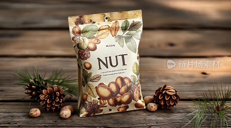 坚果零食包装展示