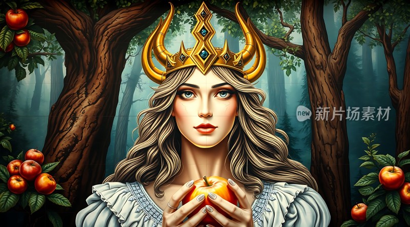 金色皇冠下的森林女王