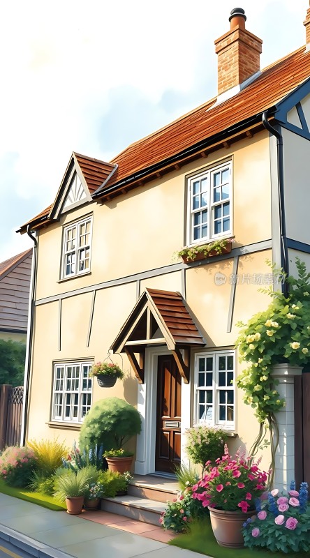 温馨小屋绿意盎然美丽家园