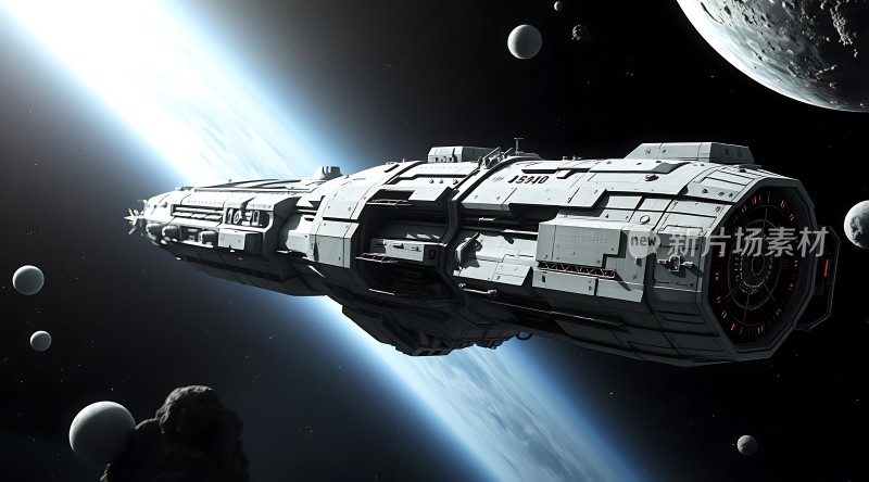 星际飞船遨游宇宙