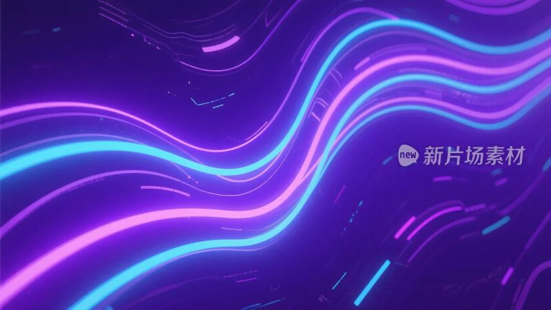 炫彩霓虹波浪背景图