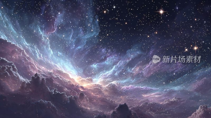 梦幻绚丽的星空宇宙景象