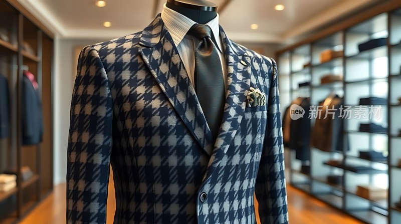 新片场素材 时尚西装展示