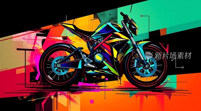 炫彩摩托速度与激情的象征！