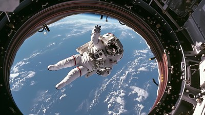 宇航员太空行走地球美景 宇航员太空行走地球美景