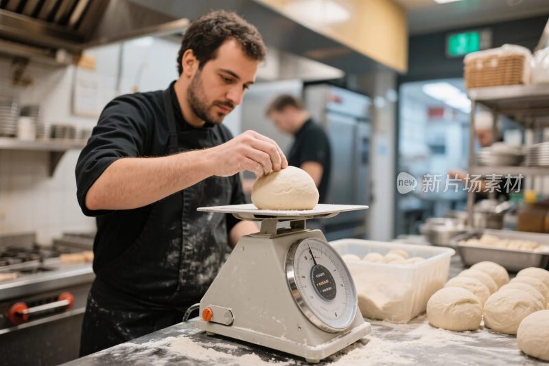 面包店烘焙制作现场