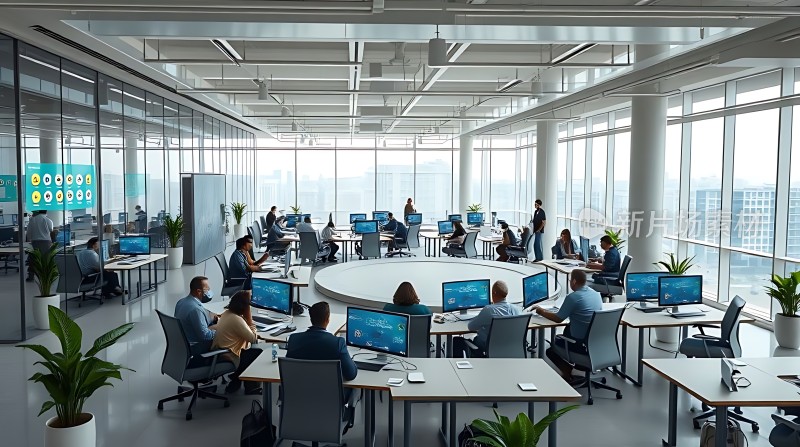 现代办公空间高效协作环境