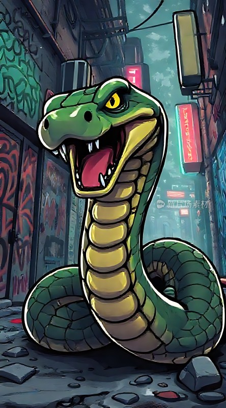 都市中的巨蟒