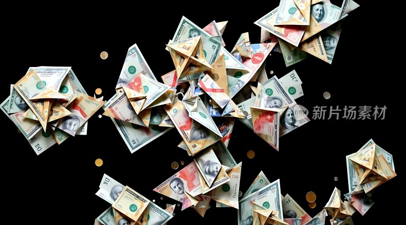 金钱风暴美元与人民币交织的财富盛宴