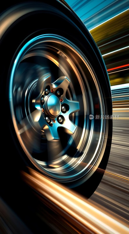 疾驰车轮速度与激情的完美展现