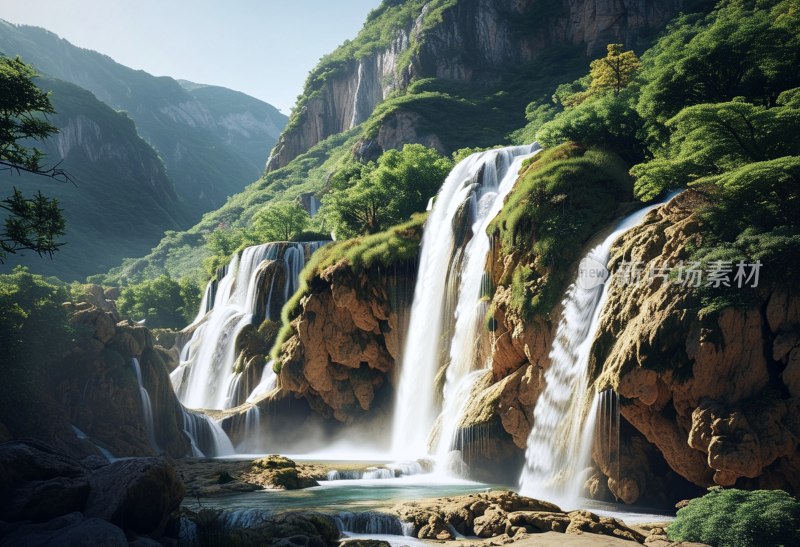 九寨沟珍珠滩瀑布