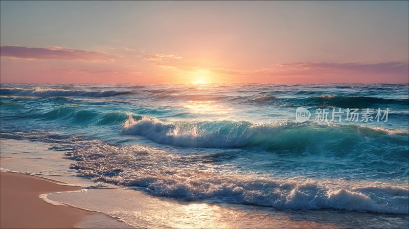 海边日落美丽景象